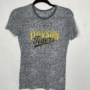 Townson Tigers Women's Nike  Semi-Fitted T-Shirt Gray Black Size Small